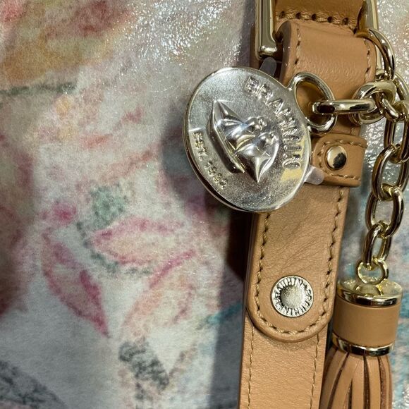 BRAHMIN CREME TALITHA MEDIUM ASHER TOTE LIKE NEW - Picture 11 of 15